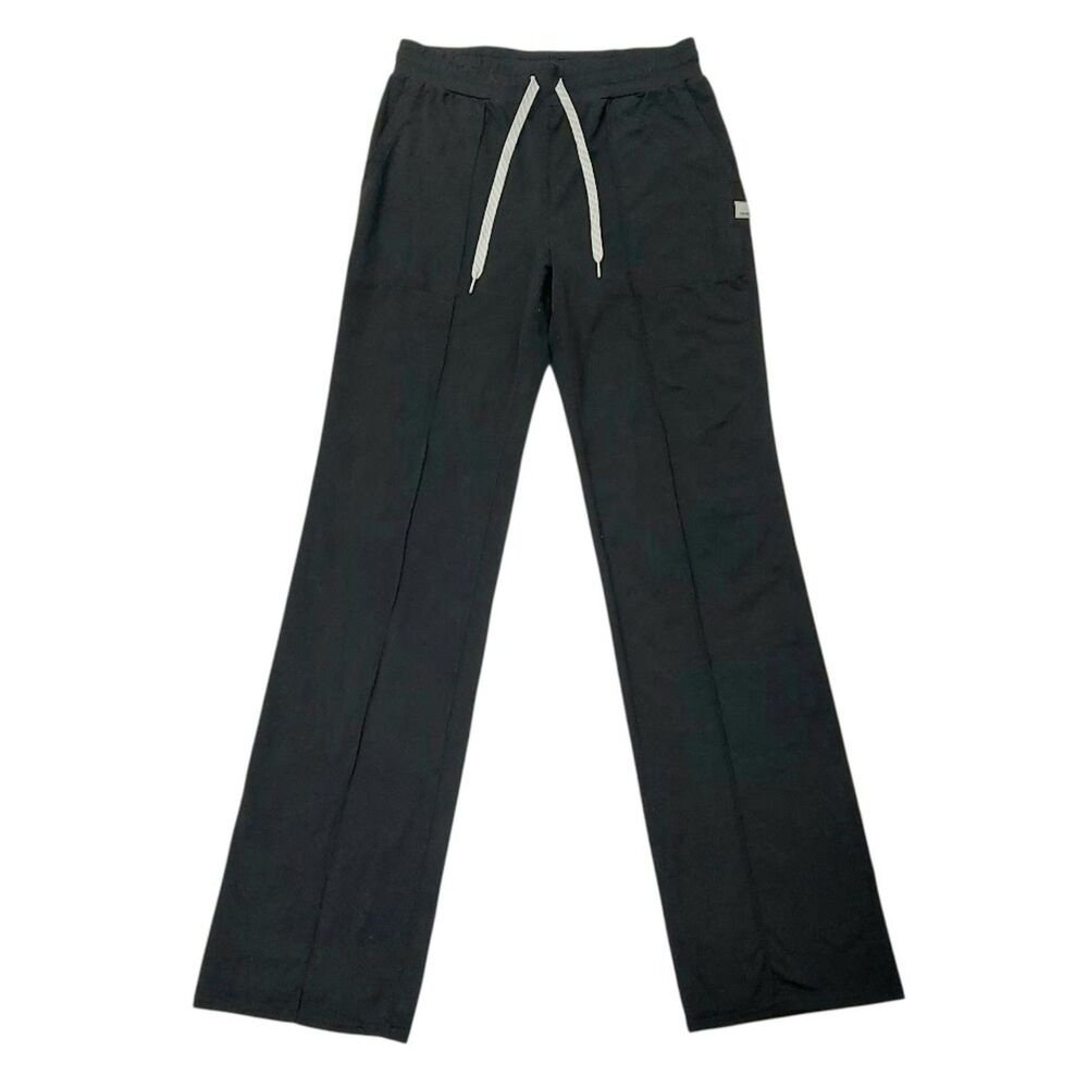 Vuori Womens Small Black Halo Essential Wide Leg Pants Soft Loungewear